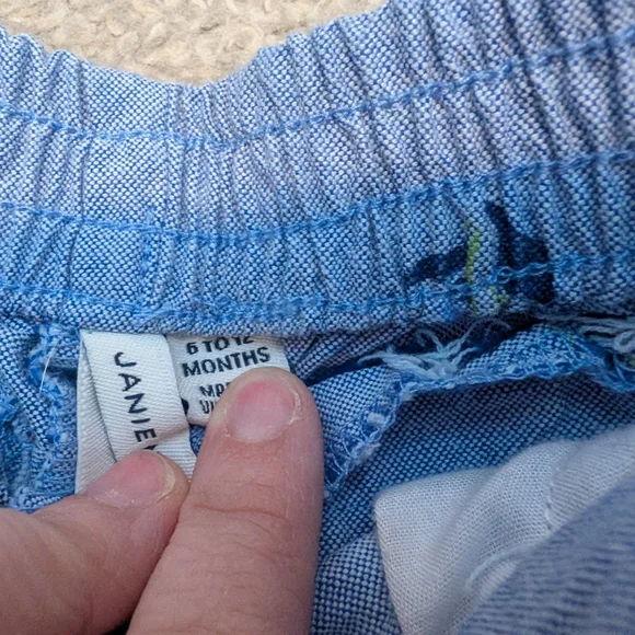 3 For $18 Janie and Jack Blue Floral High Waist Shorts - Picture 3 of 5